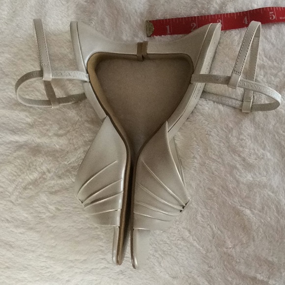 Covington Ivory Pearlized Heeled Sandals - Picture 5 of 8